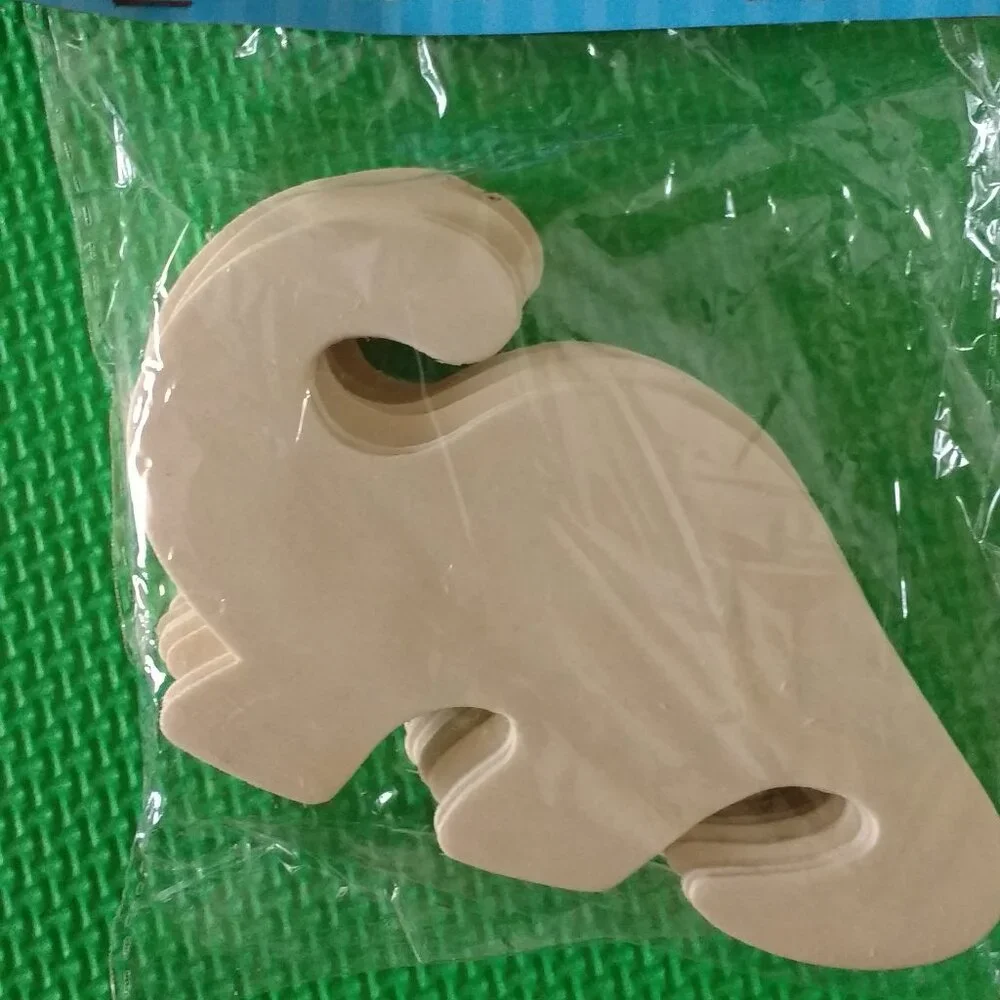 Crafter's Square Wooden Unpainted Die-Cut Dinosaurs  2.5